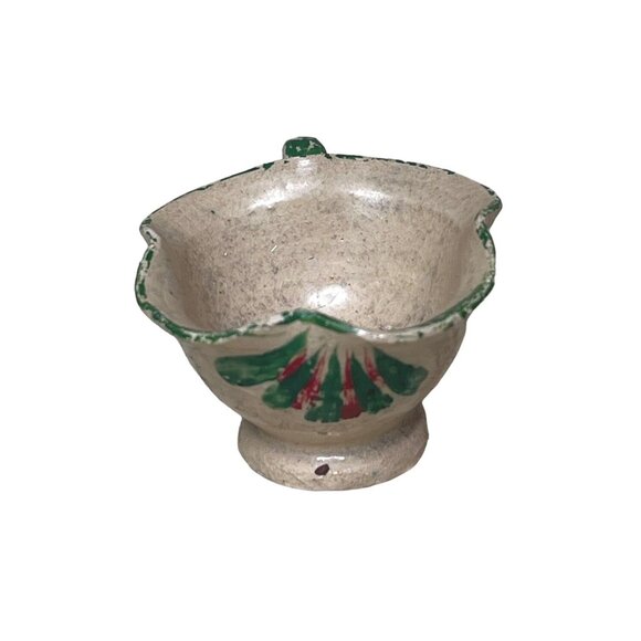 Vintage Rustic Handmade Mexican Pottery Miniature Cup & Saucer - Picture 7 of 9